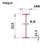 W310x45