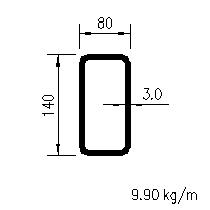 CFRHS 140x80x3.0