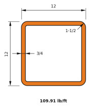 HSS 12x12x0.750