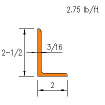 L 2.5x2x0.1875
