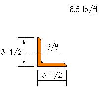L 3.5x3.5x0.375