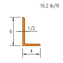 L 6x4x0.500
