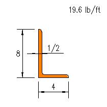 L 8x4x0.500