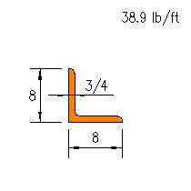 L 8x8x0.750